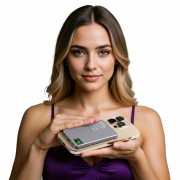 3-in-1 Magnetic Power Bank – 15W Wireless Charger with LCD for iPhone Watch and AirPods