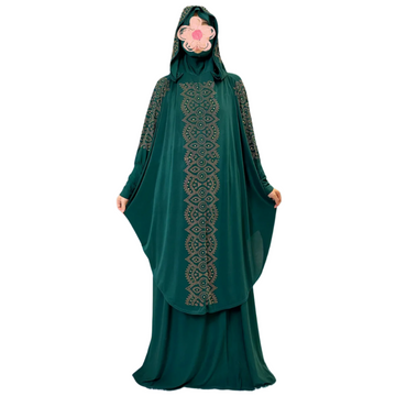 Women's Hooded Prayer Set – Long Skirt Abaya Kaftan