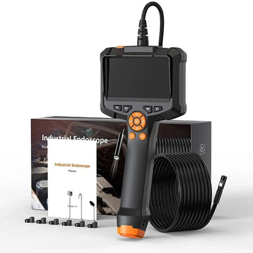 HD Industrial Endoscope Camera – IPS Screen Borescope for Precision Inspection