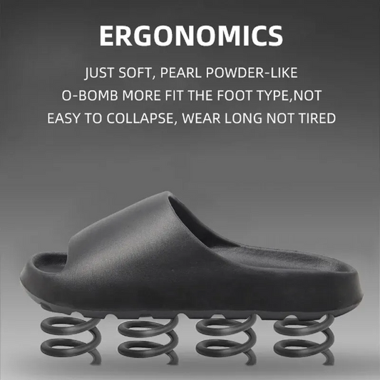 Platform Slides Slippers Non-Slip Soft Lightweight Shower Shoes