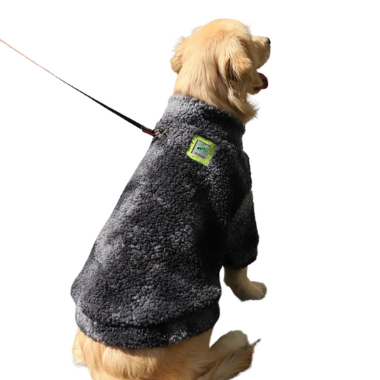 Winter Thick Big Dog Clothes Lambs Wool Jacket Coat