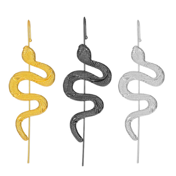 Punk Snake Ear Wrap Crawler Earrings