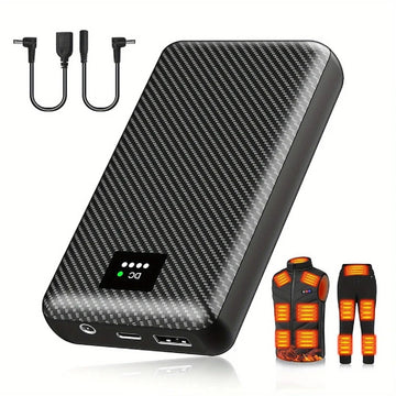 Portable Charger External Battery Pack for Heating Vest Jacket Scarf Gloves