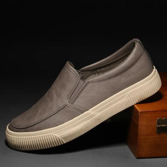 Men Loafers Leather Casual Shoes