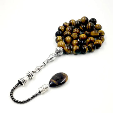 Natural Tiger Eye Tasbih – Prayer Beads Misbaha