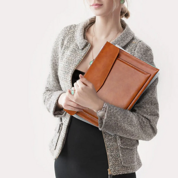 PU Leather File Folder Bag Business Briefcase Laptop Cases