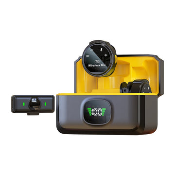 Wireless Lavalier Microphone – Magnetic Clip Lapel Mic for iPhone iPad and Android