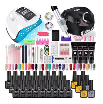 Acrylic Poly Nail Gel Kit – UV Nail Lamp And Manicure Extension Set