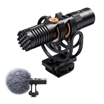 Pro Shotgun Microphone – On-Camera Cardioid Mic with Shock Mount