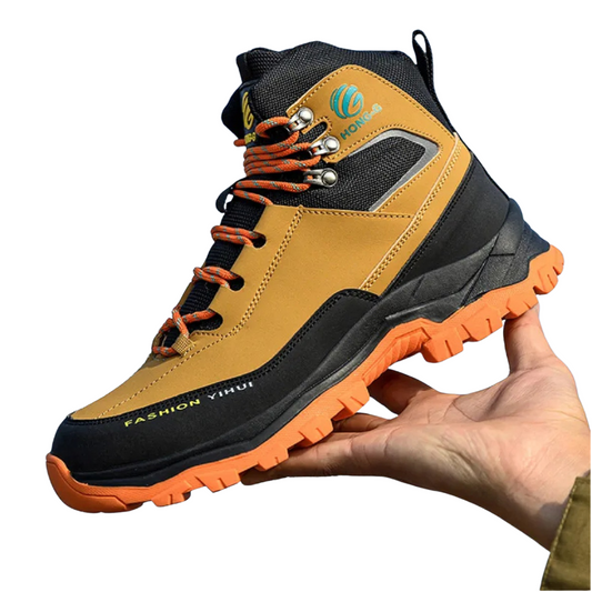 Men’s Safety Work Shoes – Waterproof Steel Toe Sneakers High-Top Anti-Puncture