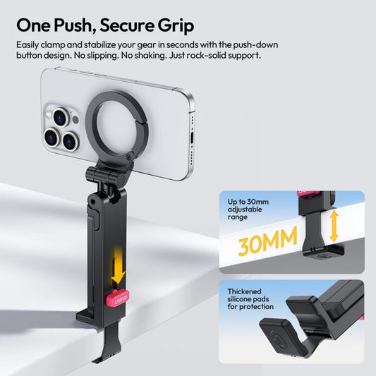 360° Phone Holder Mount – Magsafe Adjustable Tripod Clamp for iPhone