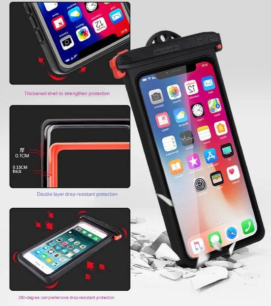 Waterproof Phone Case – Anti-Fall Underwater Pouch with Touchscreen