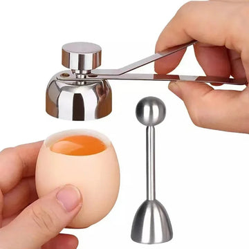 Stainless Steel Eggshell Cutter – Double-Head Egg Topper Tool