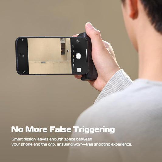 Bluetooth Camera Shutter Grip – Smartphone Selfie Handle and Stabiliser