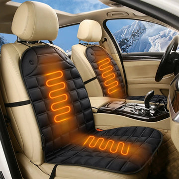 12V Heated Seat Cushion – Electric Winter Car Seat Warmer with Universal Fit