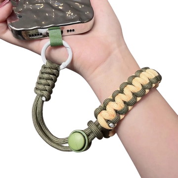 Handwoven Phone Lanyard – Adjustable Wrist Strap Anti-Drop