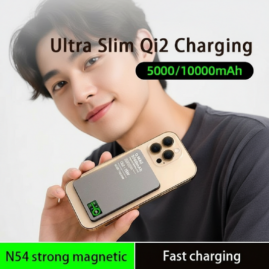 3-in-1 Magnetic Power Bank – 15W Wireless Charger with LCD for iPhone Watch and AirPods