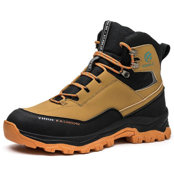 Men’s Safety Work Shoes – Waterproof Steel Toe Sneakers High-Top Anti-Puncture