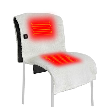 Electric Heated Sherpa Seat Pad – Adjustable Temperature Chair & Sofa Mat