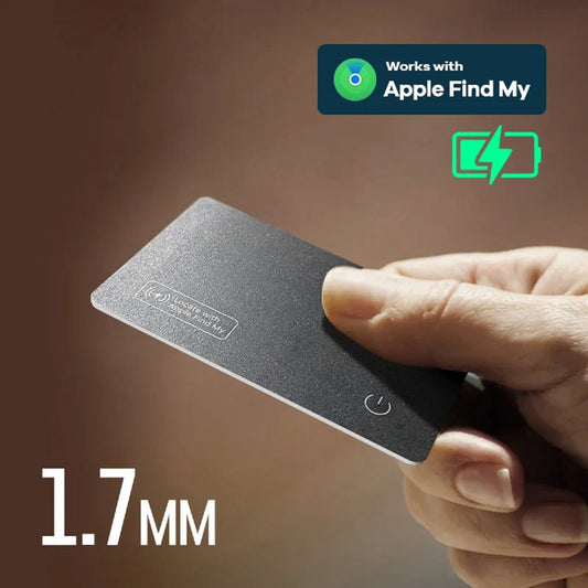 Smart GPS Wallet Tracker – Wireless Charging Mini Tag for iPhone Apple Find My