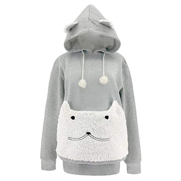 Fashion long sleeve casual hooded pet holder carrier big pocket blxcknorway™