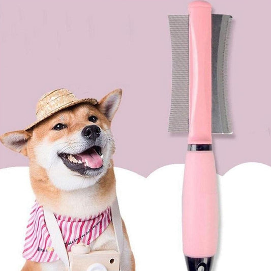 2 in 1 dog cat comb shedding brush