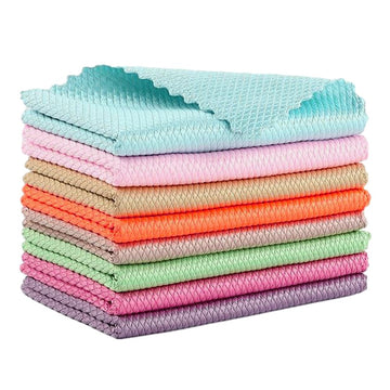 5Pcs kitchen cleaning towel anti-grease wiping rags blxck norway™