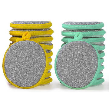 10Pcs double side dishwashing sponge