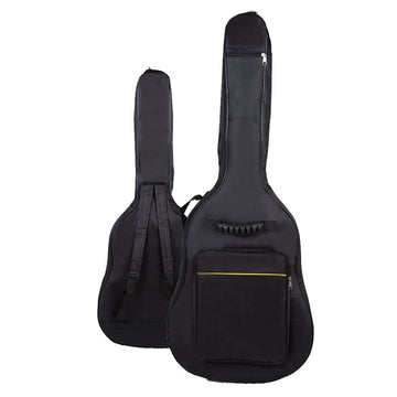 Waterproof Double Strap Padded Black Guitar Case