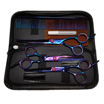 Dog grooming scissors colorful pet trimming scissors set
