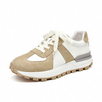 Handmade Casual Sneakers Women Suede Leather Patchwork BLXCK NORWAY™