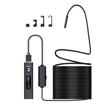 Wireless Endoscope Camera 2.0 MP HD Borescope Rigid Snake Cable