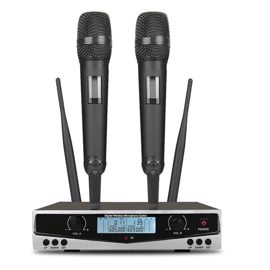 High quality UHF professional dual wireless microphone blxck norway™