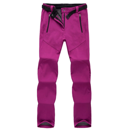 Winter women's outdoor pants thick fleece