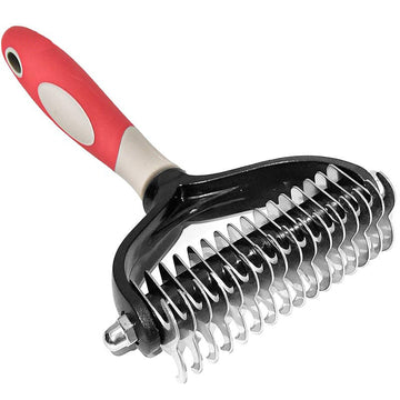 Pet deshedding brush - double-sided for dogs & cats blxck norway™