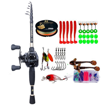 Telescopic Casting Fishing Combo Portable Ultralight Rod Full Kit
