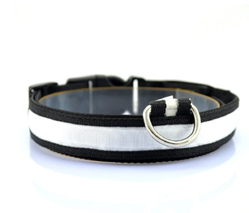 Glow in the Dark Dog Collar Night Safety Solar Charge LED