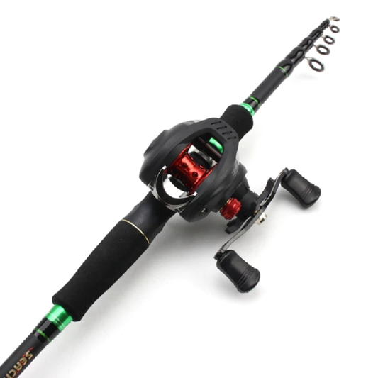 carbon lure fishing rod with Reel Casting