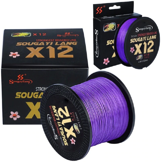 12 Strands Braided Multifilament  Fishing Line