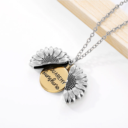 You are my sunshine sunflower creative necklace blacknorway™