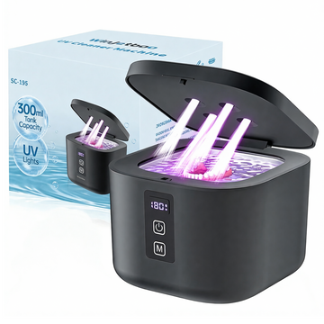 Ultrasonic Jewelry Cleaner with UV Light Cleaner for Watches & Glasses
