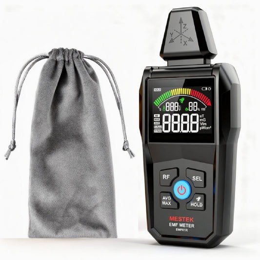 RF & EMF Radiation Detector Rechargeable Electromagnetic Field Meter with Digital Display