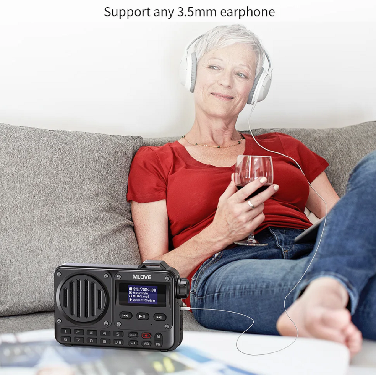 Portable Bluetooth Speaker with FM Radio