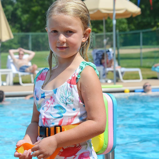 Kids Back Float – Adjustable 4-Layer Swim Belt with Safety Buckle