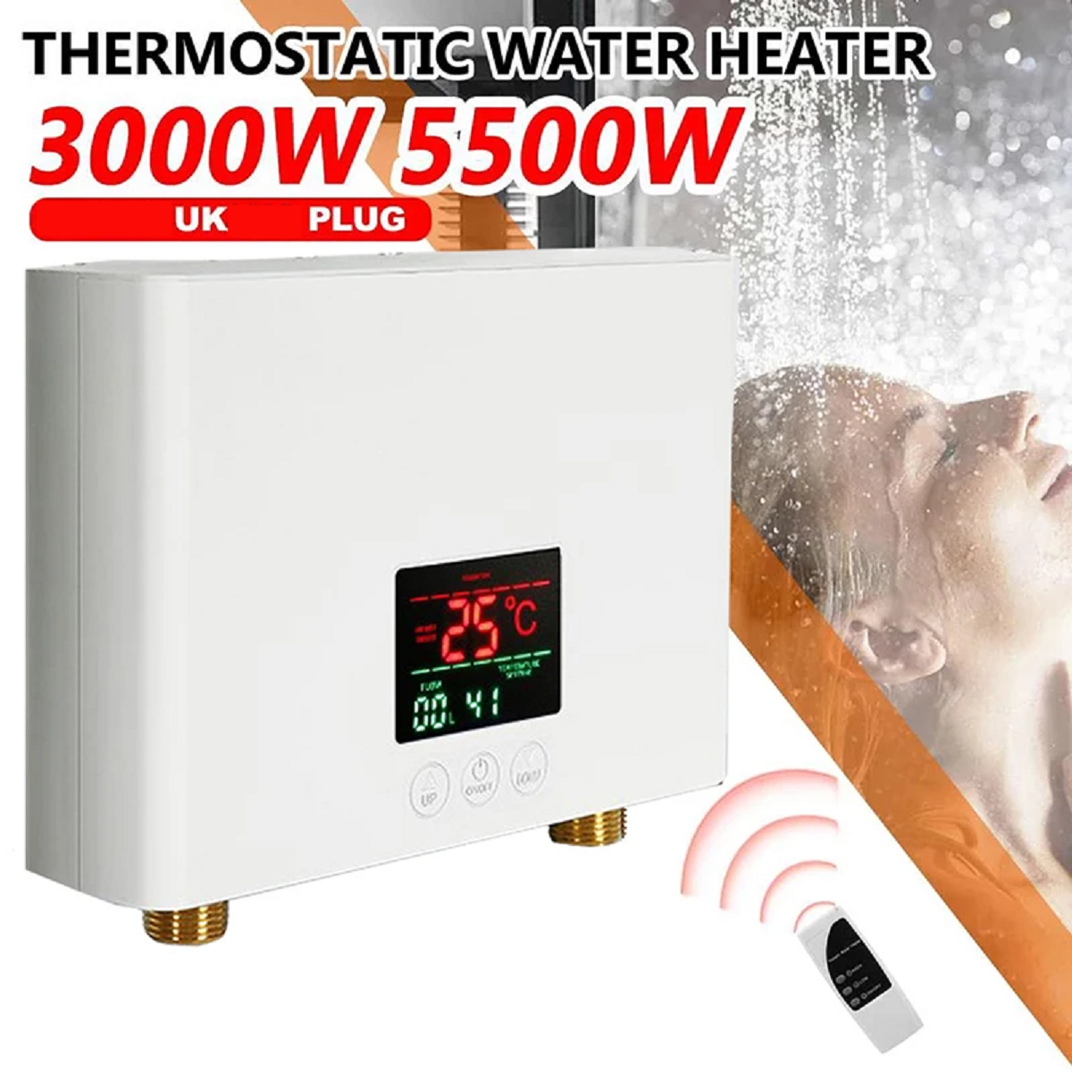 Tankless Instant Hot Water Heater with Remote