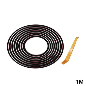 Car Window Seal Strip V-Shape Rubber Weatherstrip for Noise & Dust Insulation