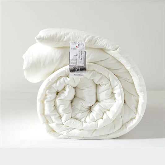 All-Season Silk Comforter Cotton Duvet Cover Quilt