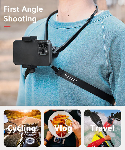 Hand Free Adjustable Phone Ad Go Pro Neck Holder