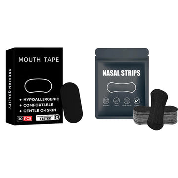 2-in-1 Nasal Strips & Mouth Tape Set for Nighttime Breathing Support
