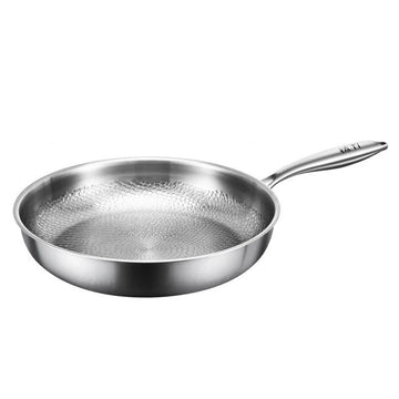 Titanium Frying Pan – Uncoated Non-Stick Hammer-Pattern Cookware
